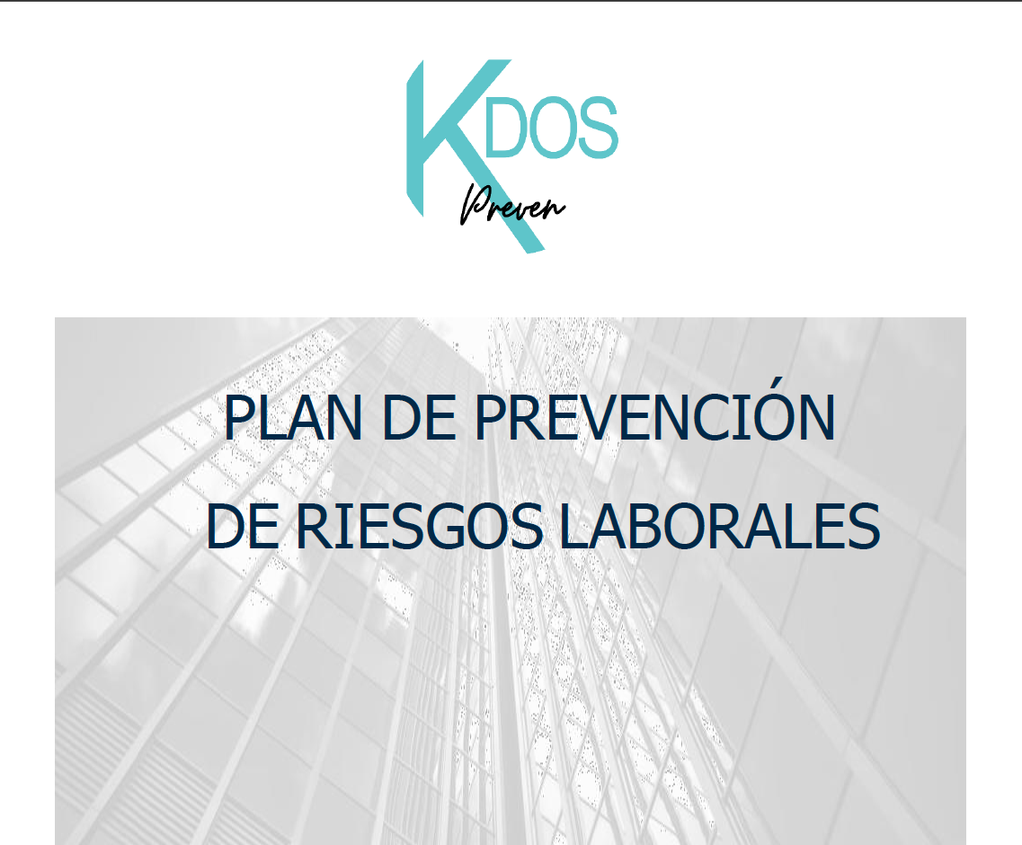 Portada del Plan de prevención de riesgos laborales de Kdos Preven